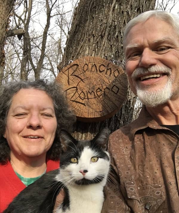 Connie and Artie's 2017 Christmas card selfie